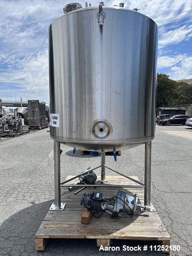 Used T&C Stainless 2,800 Liter (740 Gallon) 316L Stainless Steel Agitated Reacto