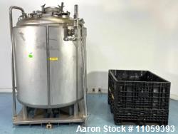 Used Precision Stainless 2,000 Liter (528 Gallon) 316L Sanitary Reactor/Fermenter – 51 PSI / FV, 5 HP Mixer