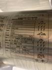 Used Feldmeier 3,200 Liter (845 Gallon) Reactor, 316L Stainless Steel, Vertical. Approximately 54