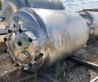 Used Mueller Jacketed Buffer Prep Tank, 792 Gallon (3,000 Liter), Model F, 316L Stainless Steel, Vertical. 54