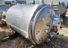 Used Mueller Jacketed Buffer Prep Tank, 792 Gallon (3,000 Liter), Model F, 316L Stainless Steel, Vertical. 54