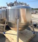 Used Mueller 2,500 Liter (660 Gallon) 316L Sanitary Jacketed Reactor/Fermenter – 51.5 PSI / FV, Inconel Jacket