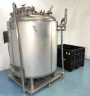 Used Precision Stainless 2,000 Liter (528 Gallon) 316L Sanitary Reactor/Fermenter – 51 PSI / FV, 5 HP Mixer