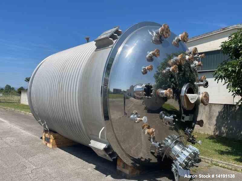 Unused 13,200-Gallon 304L Stainless Steel Reactor by Borghi Srl