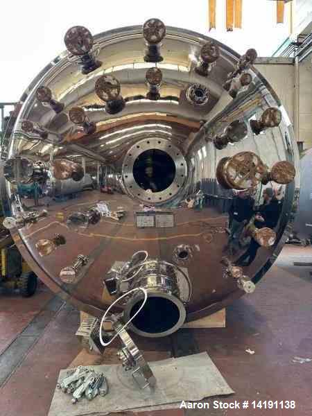 Unused 13,200-Gallon 304L Stainless Steel Reactor by Borghi Srl