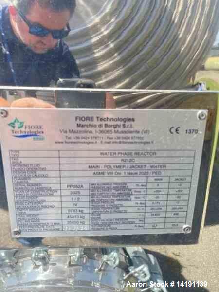 Unused 9,100-Gallon 304L Stainless Steel Reactor by Borghi Srl