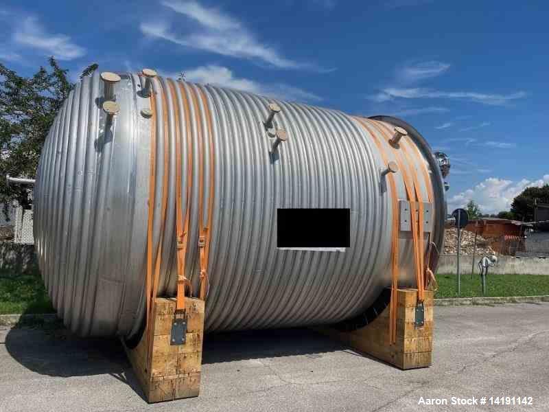 Unused 12,500-Gallon 316L Stainless Steel Reactor by Over