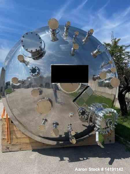 Unused 12,500-Gallon 316L Stainless Steel Reactor by Over