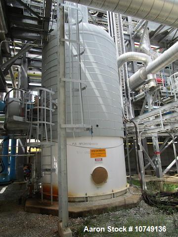 Industrial | Used Fabwell Corporation Vertical Stainless Steel Reactor, 11,500 Gallon Capacity.
