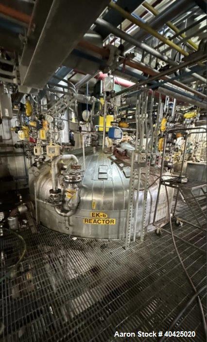 Ward 11,000 Gallon Reactor, 316 Stainless Steel