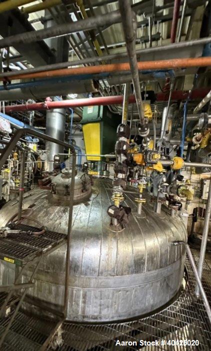 Ward 11,000 Gallon Reactor, 316 Stainless Steel
