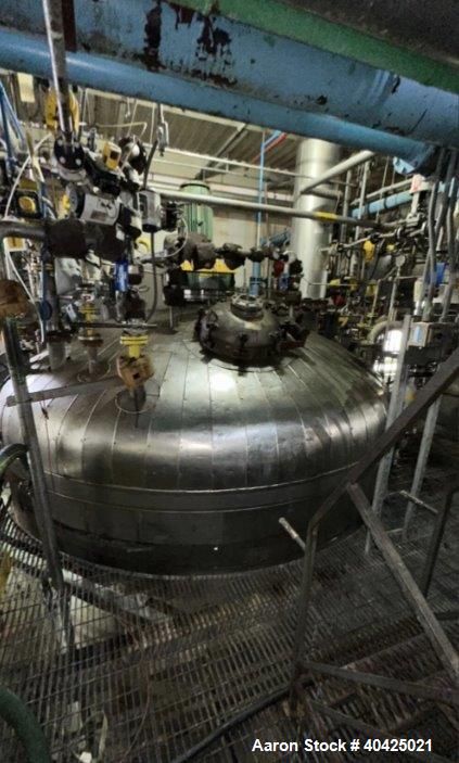 Ward 11,000 Gallon Reactor, 316 Stainless Steel