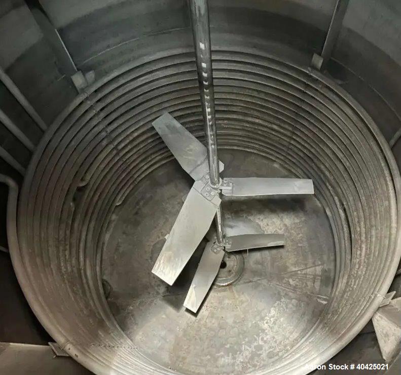 Ward 11,000 Gallon Reactor, 316 Stainless Steel