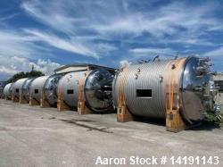 Sanitary 316L Stainless Steel Reactor – 12,500-Gallon Capacity with Jacket and Coil