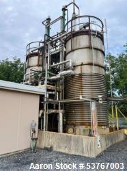 Used 9,000 Gallon 316 SS Vertical Agitated Reactor | Half-Pipe Jacket | Full Vacuum | Internal Coil | Industrial Alloy Fabricators