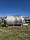 Used Roben Mfg 6,000 Gallon 304 Stainless Steel Jacketed Reactor – 100 PSI, Half-Pipe Coil (2015)