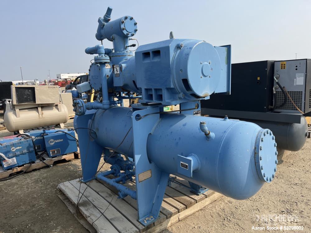 Used Vilter VSM501 Ammonia/Halocarbon Refrigeration Screw Compressor Package – 502 CFM – Vision Microprocessor