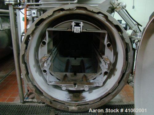 Used Retort Line Consisting of the Following Equipment:  (2) Allpax retorts, 1300SS; Allpax loader; Allpax unloader; Allpax retort baskets and carts; Arpac shrink tray wrapper; Axon EZ-Seal EZ-130 sl...