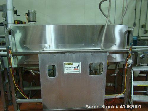 Used Retort Line Consisting of the Following Equipment:  (2) Allpax retorts, 1300SS; Allpax loader; Allpax unloader; Allpax retort baskets and carts; Arpac shrink tray wrapper; Axon EZ-Seal EZ-130 sl...