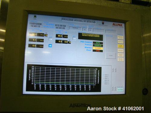 Used Retort Line Consisting of the Following Equipment:  (2) Allpax retorts, 1300SS; Allpax loader; Allpax unloader; Allpax retort baskets and carts; Arpac shrink tray wrapper; Axon EZ-Seal EZ-130 sl...