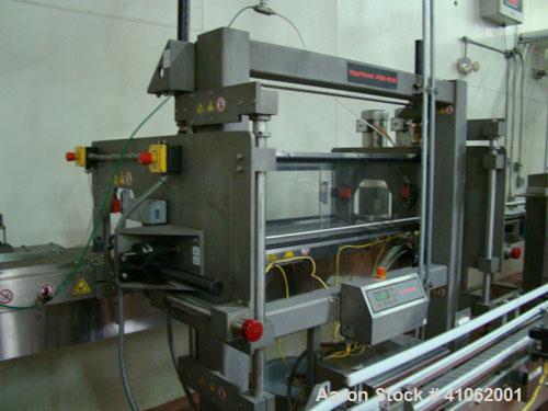 Used Retort Line Consisting of the Following Equipment:  (2) Allpax retorts, 1300SS; Allpax loader; Allpax unloader; Allpax retort baskets and carts; Arpac shrink tray wrapper; Axon EZ-Seal EZ-130 sl...