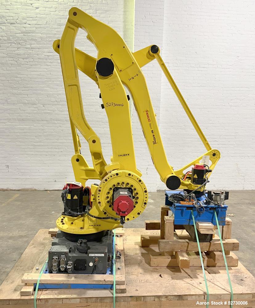 Used- Fanuc M-410iC/315 Robotic Arm, Type: A05B-1044-B204. 315kg (694.5lb) Payload at wrist, with 3143mm (124") reach. Inclu...
