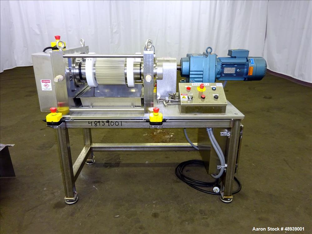 Used Roll Compactor, Stainless Steel.