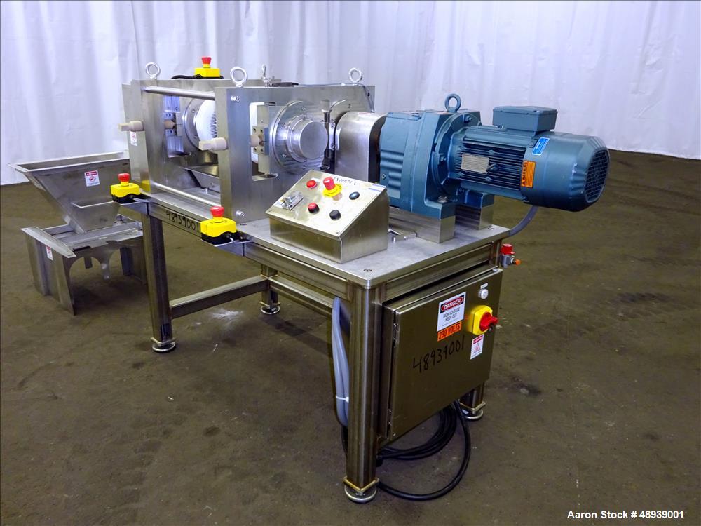 Used Roll Compactor, Stainless Steel.
