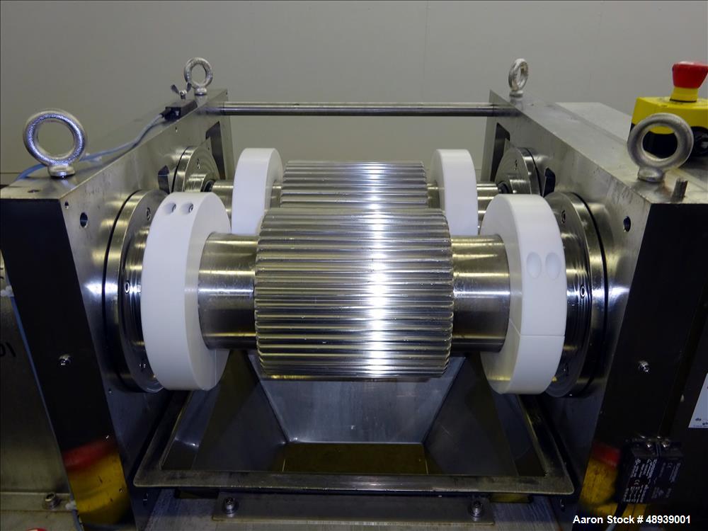 Used Roll Compactor, Stainless Steel.