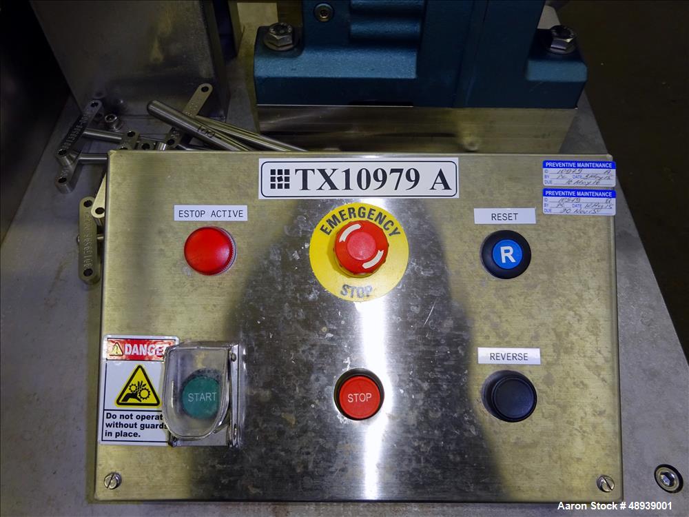 Used Roll Compactor, Stainless Steel.