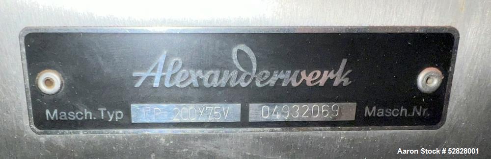 Alexanderwerks WP 200x75v Roll Compactor