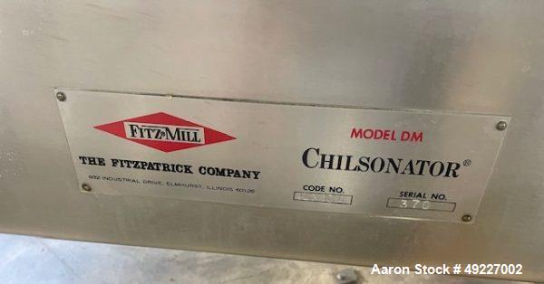 Used Fitzpatrick Chilsonator – Model 4L x 10D, 10" x 4" Stainless Steel Rolls, 50–100 kg/hr Capacity