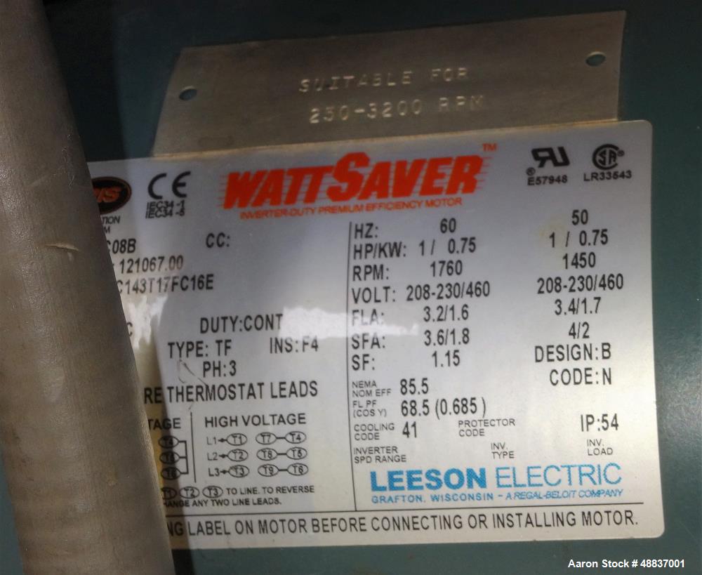 Used Fitzpatrick Chilsonator, Model 4LX10D System.