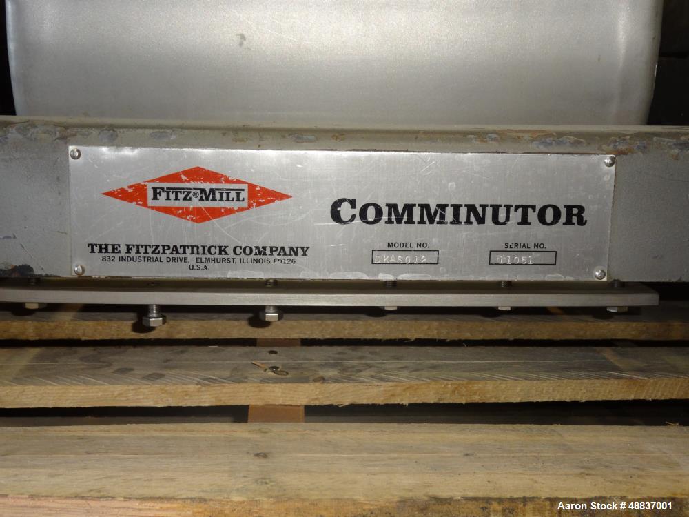 Used Fitzpatrick Chilsonator, Model 4LX10D System.