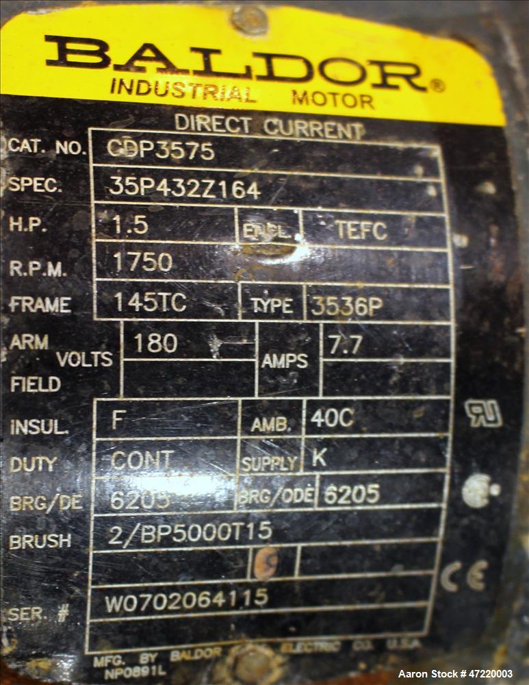 Used Fitzpatrick Chilsonator/Roll Compactor, Model 7LX10D.