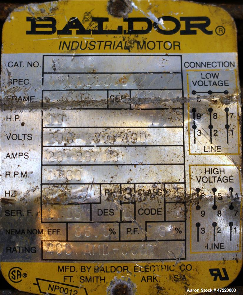 Used Fitzpatrick Chilsonator/Roll Compactor, Model 7LX10D.