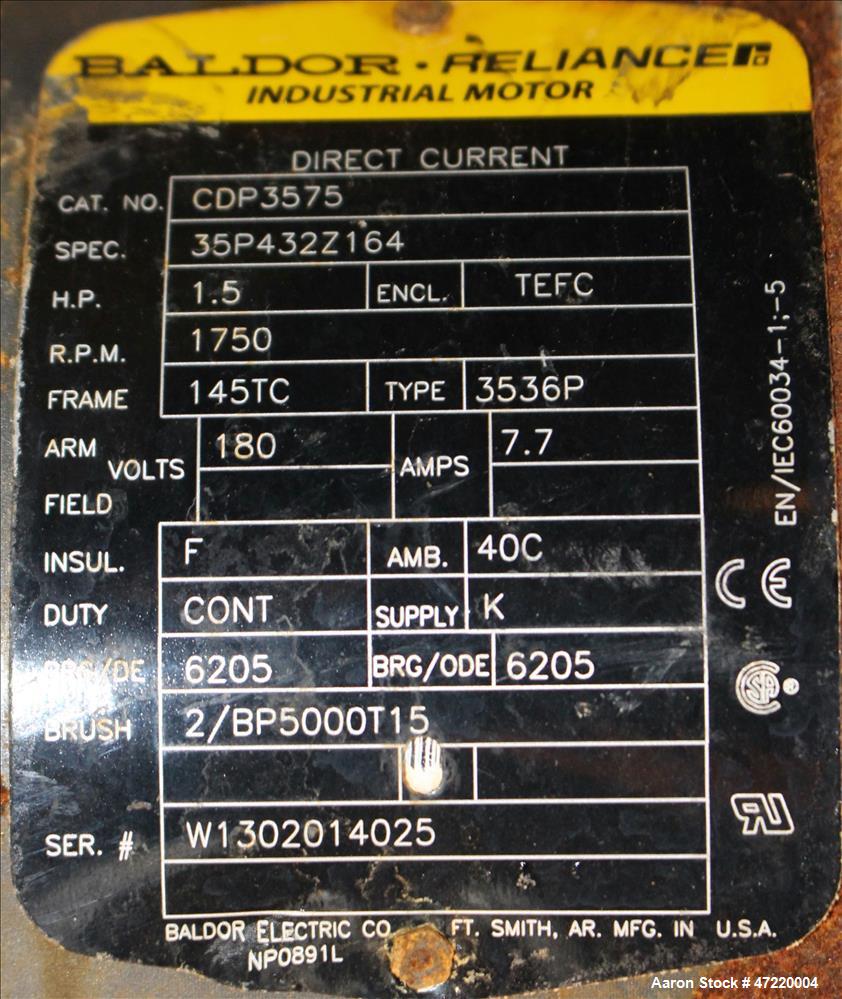 Used Fitzpatrick Chilsonator/Roll Compactor, Model 7LX10D.