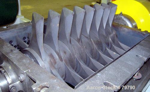 USED: Fitzpatrick Chilsonator system consisting of (1) model DM7LX10D; (2) 10" diameter x 7" wide hardened steel billet rolls, driven by a 20 hp, 3/60/230/460 volt, 1140 rpm motor with reducer, appro...