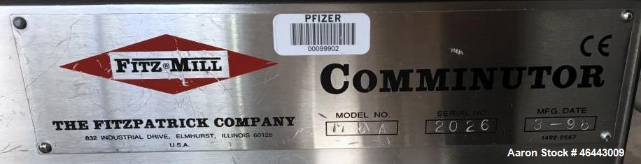 Used Fitzpatrick Chilsonator / Roll Compactor, Model IR520