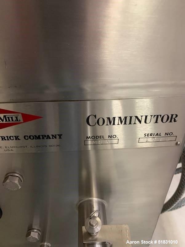 Used Fitzpatrick Model IR520 Chilsonator/Roll Compactor with Fitzmill Comminutor
