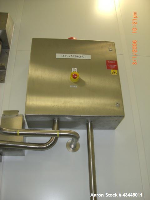 Used Gerteis Roller Compactor, Model GMP-Polygran Macro Pactor 250/100/3 Roller Compactor. Stainless steel construction, rated up tt 400kg/hr, mounted in glove box isolator with controls, CE rated, s...