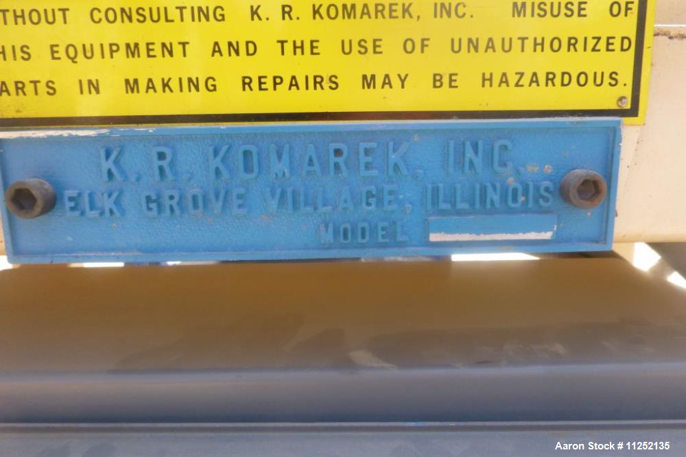 Used-K.R. Komarek Roll Compactor