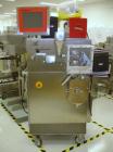 Used Alexanderwerk Roller Compactor, Model WP120V Pharma, Stainless Steel. Horizontal screw feeder with pre-breaker, cantilevered rolls, flake crusher, pre-granulator and fine granulator attachments,...