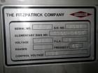 Used Stainless Steel Fitzpatrick Chilsonator, Model 2.0Lx8D
