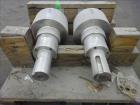 Used- Fitzpatrick Chilsonator Rolls, 15-5PH Stainless Steel. Approximate 11