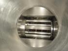 Used Hosokawa Bepex Roller Compactor, 50 mm Wide x 200 mm Long Rolls, Model Pharmapaktor L200/50P.  This system is approximately 68