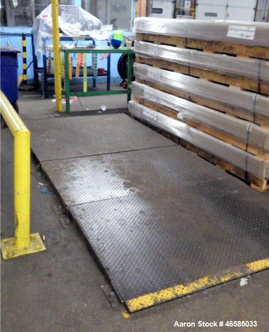 Used Rough Deck Platform Scale with Rice Lake Digital Weight Indicator, Model 420