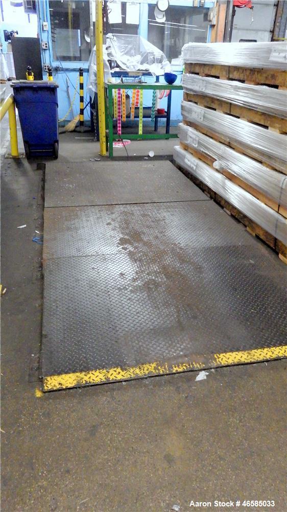 Used Rough Deck Platform Scale with Rice Lake Digital Weight Indicator, Model 420