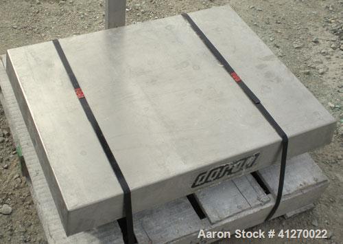 Used- Doran Platform Scale, 150 pound capacity, model DSP5150/1824. 18" x 24" 304 stainless steel  platform. Includes a GSE ...
