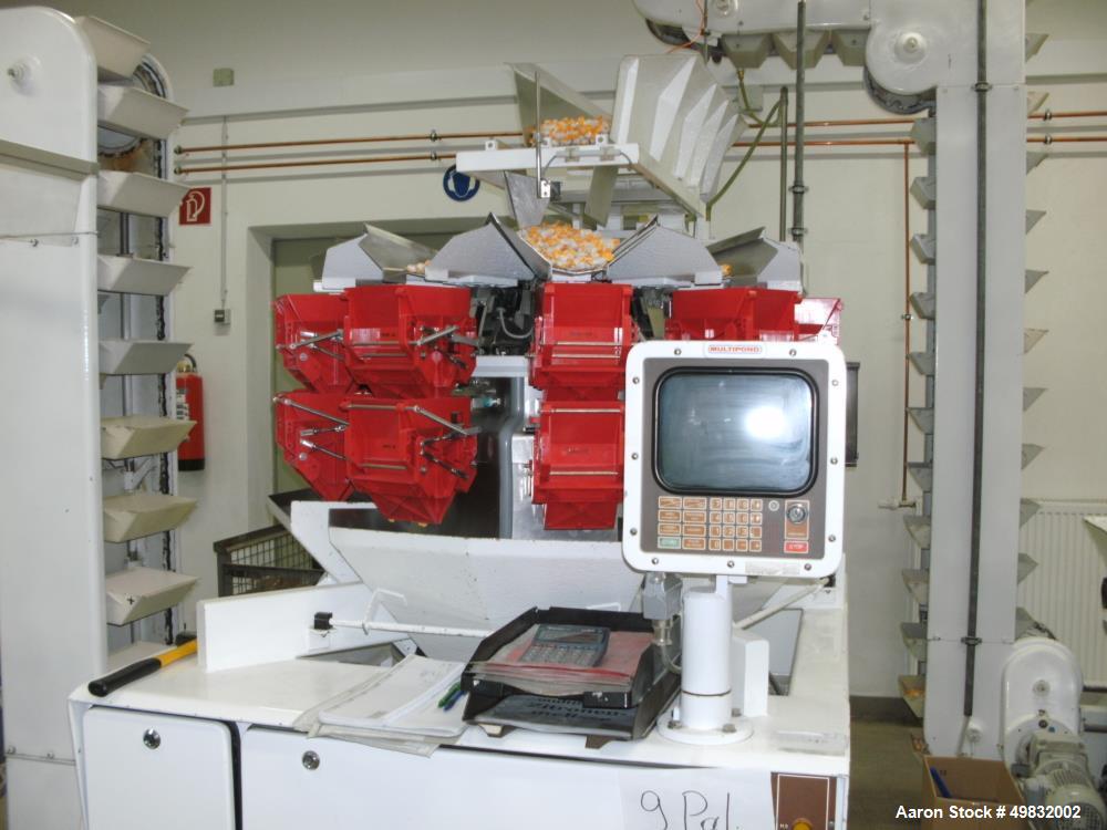 Used Multipond Mehrkopfwaage Memory Hopper Weighing System.